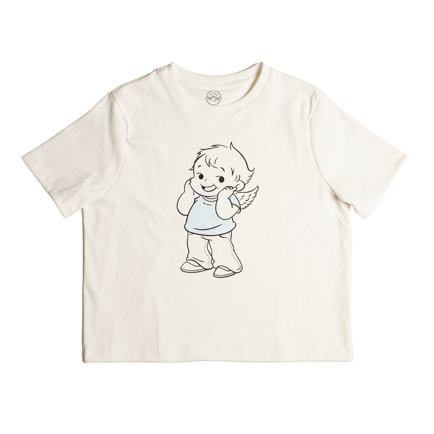 24/7s (WHITE) ANGEL COLOR TSHIRT BABY BLUE