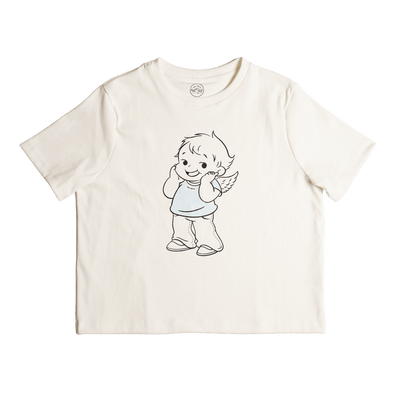24/7s (WHITE) ANGEL COLOR TSHIRT BABY BLUE