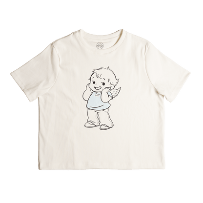 24/7s (WHITE) ANGEL COLOR TSHIRT BABY BLUE