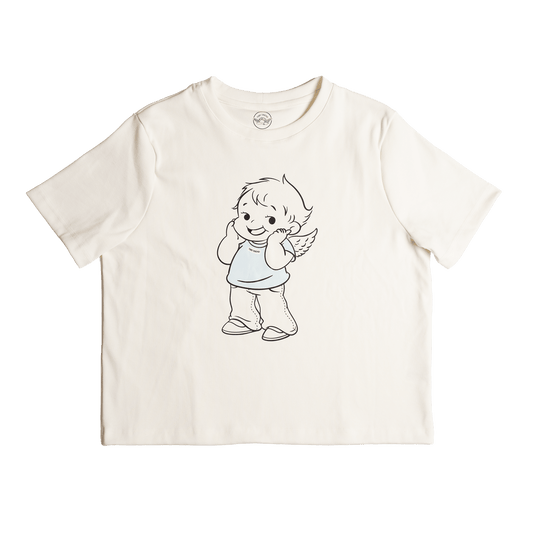 24/7s (WHITE) ANGEL COLOR TSHIRT BABY BLUE