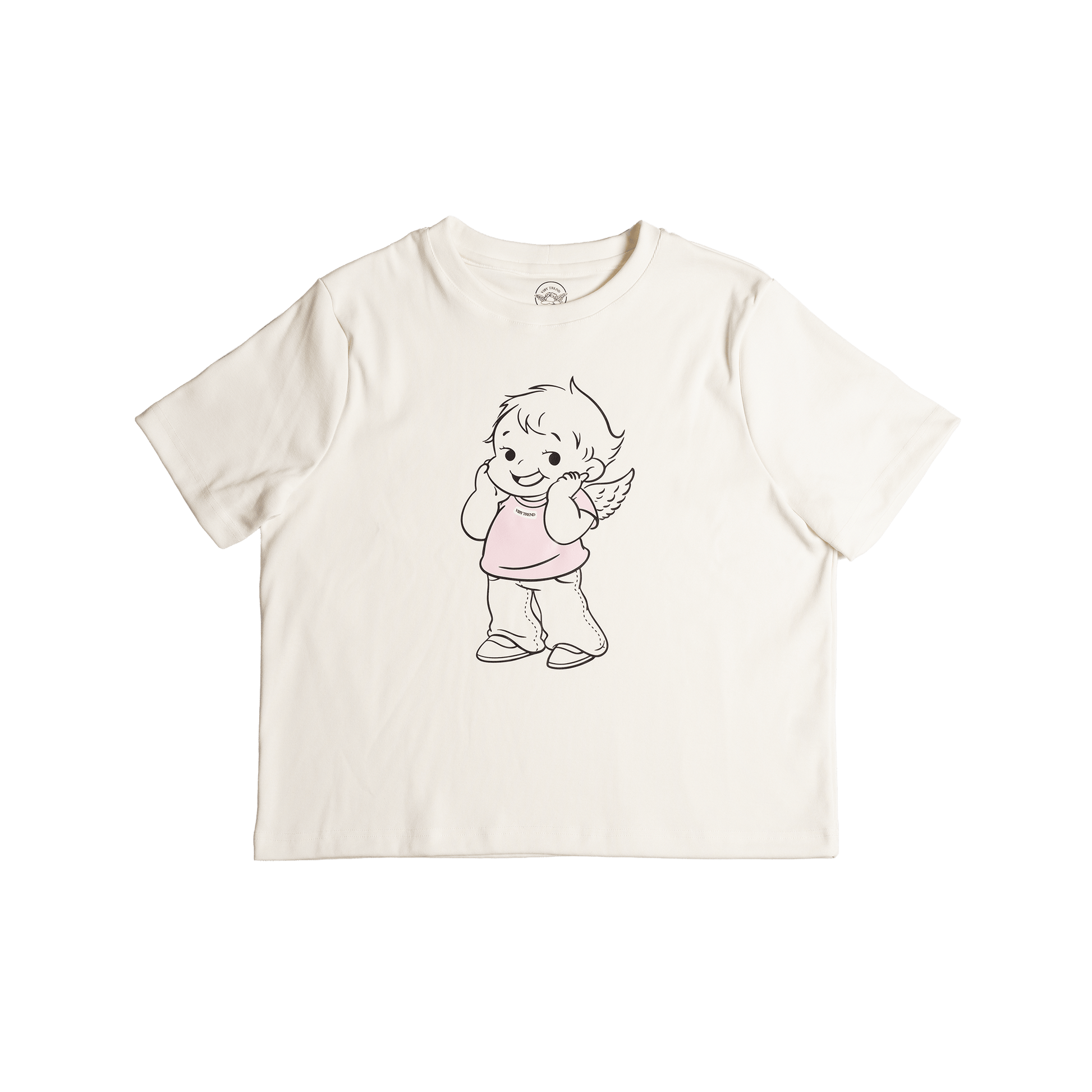 24/7s (WHITE) ANGEL COLOR TSHIRT BABY PINK