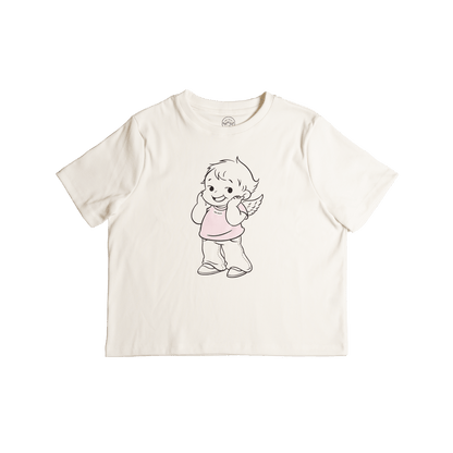 24/7s (WHITE) ANGEL COLOR TSHIRT BABY PINK